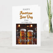 Gelukkige Amerikaanse Bierdag | 27 oktober Kaart (Voorkant)