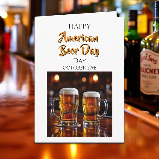 Gelukkige Amerikaanse Bierdag | 27 oktober Kaart