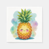 Gelukkige Ananas Servetten (Voorkant)