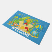 Gelukkige Aquariumvissen Deurmat (Schuin)