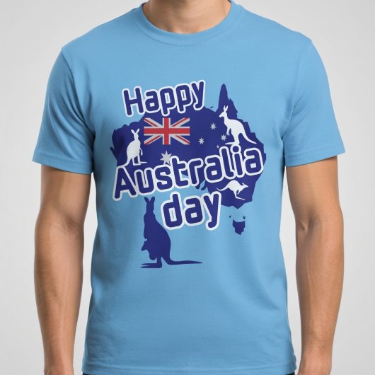 Gelukkige Australië Dag T-shirt