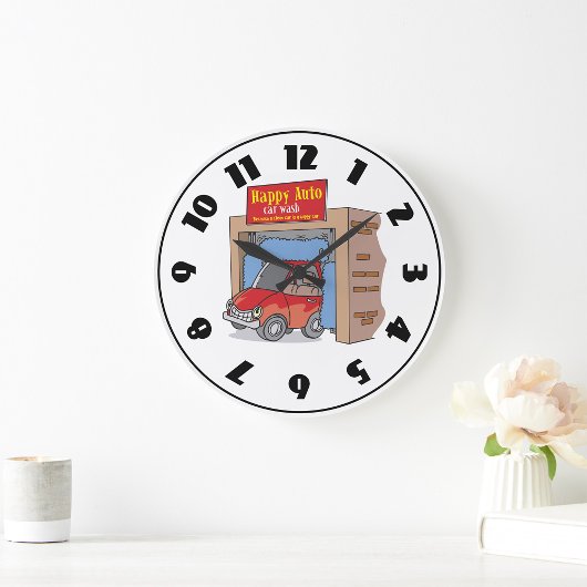 Gelukkige Auto Auto Wash Klok
