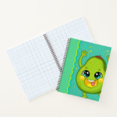 Gelukkige Avocado Notitieboek (Binnen)
