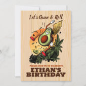 Gelukkige Avocado Verjaardag - Schattigee Lachende Kaart (Voorkant)