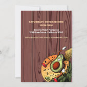 Gelukkige Avocado Verjaardag - Schattigee Lachende Kaart (Achterkant)