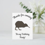 Gelukkige B-day Kiwi tropische vogel Bedankkaart (Staand voorkant)