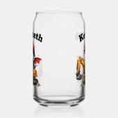 Gelukkige baby draken op bouwplaats blikvorm glas (Rechts)