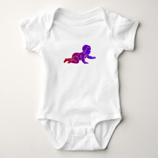 gelukkige baby romper (Voorkant)