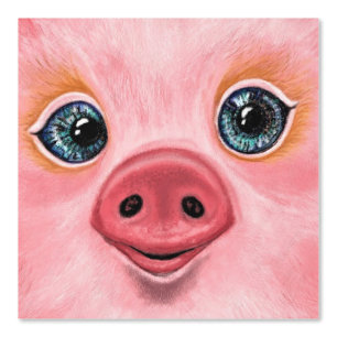 Gelukkige Baby Varken Grappig Behang