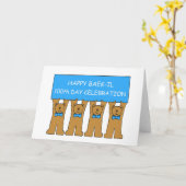 Gelukkige Baek-il 100e Dag Viering Voor Jongen Kaart (Gele Bloem)