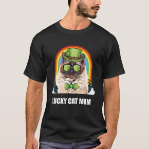 Gelukkige Balinese Javaanse kat Moeder St Patricks T-shirt