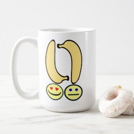 Gelukkige banaan vs boze banaan koffiemok