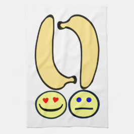 Gelukkige banaan vs boze banaan theedoek