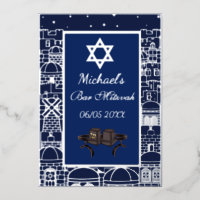 Gelukkige Bar Mitswa Jeruzalem Kotel Tefillin Zilv