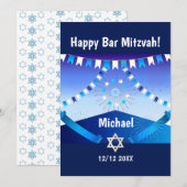 Gelukkige Bar Mitzvah 20XX Kaart (Voorkant / Achterkant)