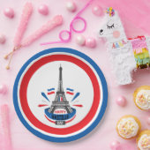 Gelukkige Bastille dag Eiffeltoren Papieren Bordje (Feest)