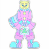 Gelukkige Beer Sticker (Voorkant)
