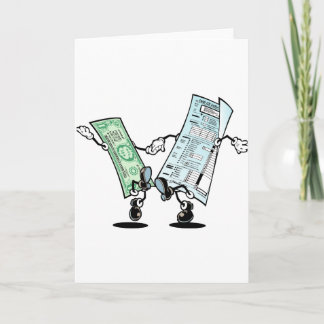 gelukkige belastingdag kaart