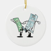 gelukkige belastingdag keramisch ornament (Voorkant)