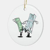 gelukkige belastingdag keramisch ornament (Links)