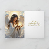 Gelukkige Beschermengel Dag | (Afro-Amerikaans) Kaart (Binnen)