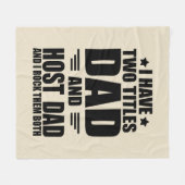 Gelukkige beste vaders dag cadeau ideeën goede gas fleece deken (Voorkant (Horizontaal))