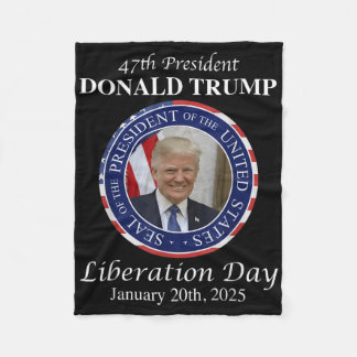 Gelukkige Bevrijdingsdag Tee President Donald Trum Fleece Deken