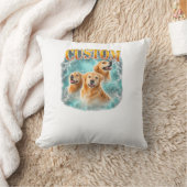 Gelukkige bewolkte hond kussen (Deken)