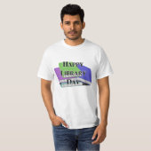 Gelukkige bibliotheekdag t-shirt (Voorkant volledig)