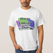 Gelukkige bibliotheekdag t-shirt (Voorkant)