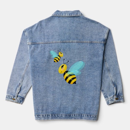 gelukkige bij denim jacket (Achterkant)