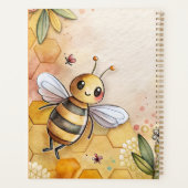 Gelukkige Bij Honingraat Hommel Planner (Achterkant)