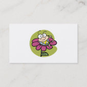 Gelukkige bij op bloem visitekaartje (Achterkant)