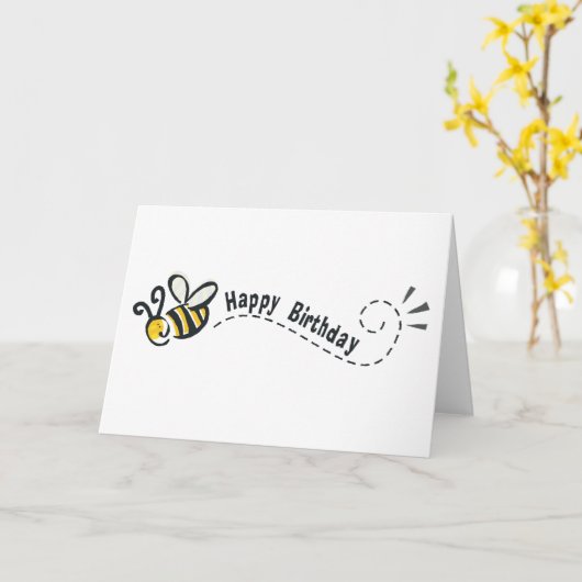 Gelukkige bij verjaardag! kaart (Gele Bloem)