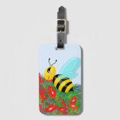 gelukkige bijen bagagelabel (Voorkant (verticaal))