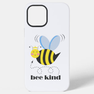 Gelukkige bijenprinses met kroon en slogan Bee Kin iPhone 12 Pro Max Hoesje
