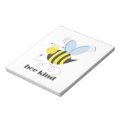 Gelukkige bijenprinses met kroon en slogan Bee Kin Notitieblok (Linkerzijde)