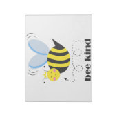 Gelukkige bijenprinses met kroon en slogan Bee Kin Notitieblok (Linkerzijde)