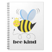 Gelukkige bijenprinses met kroon en slogan Bee Kin Notitieboek (Voorkant)