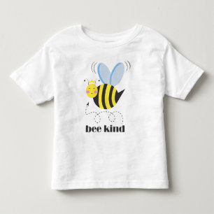 Gelukkige bijenprinses met kroon en slogan Wees Aa Kinder Shirts