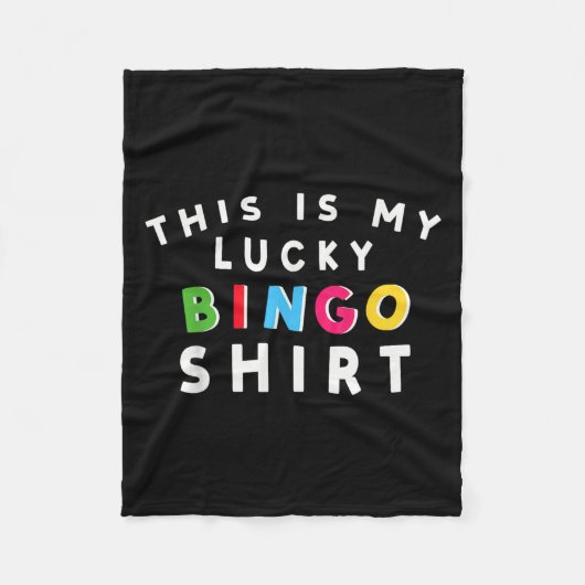 Gelukkige Bingo Speler Fleece Deken (Voorkant)