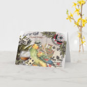 gelukkige "birday " kaart (Gele Bloem)