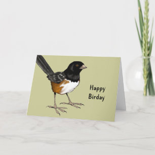 Gelukkige Birday: Woordspeling, de Illustratie van Kaart