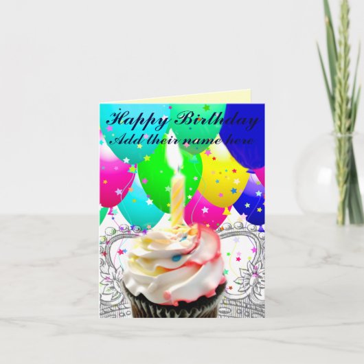 Gelukkige Birthday_ Kaart (Voorkant)