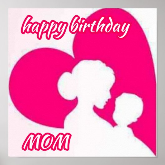 gelukkige Birthday mam. Poster (Voorkant)
