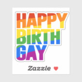 Gelukkige Birthgay Sticker (Vel)