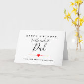 gelukkige bithday voor coolste vader kaart (Gele Bloem)