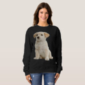 Gelukkige Black Lab Labrador Retriever Trui (Voorkant volledig)