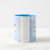 Gelukkige blauwe mok (Center)