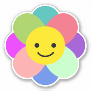 Gelukkige Bloem Sticker
